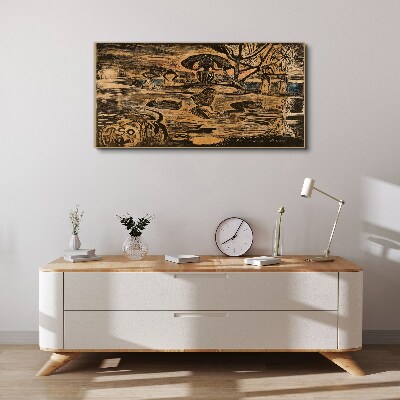 Summer afternoon at the lake Canvas print