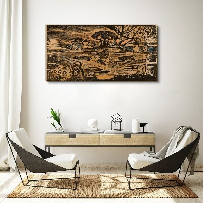 Summer afternoon at the lake Canvas print