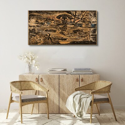 Summer afternoon at the lake Canvas print