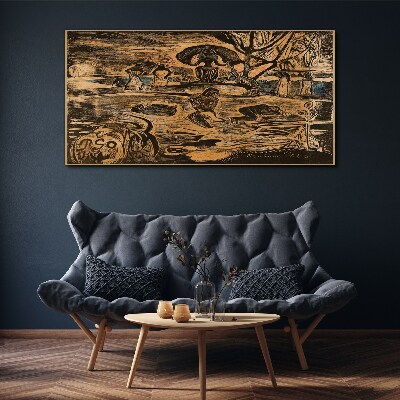 Summer afternoon at the lake Canvas print
