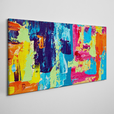 Colorful abstraction on glass Canvas print