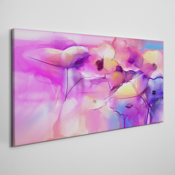 Floral dreams in shades of pink Canvas print