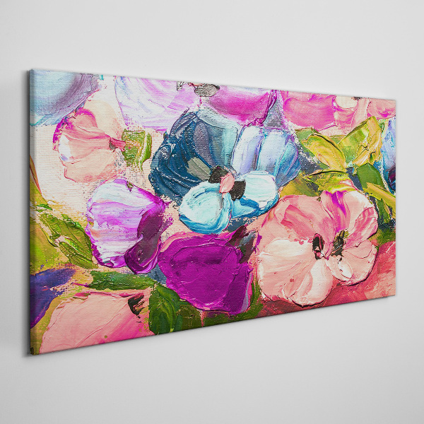 A floral riot of colors Canvas print