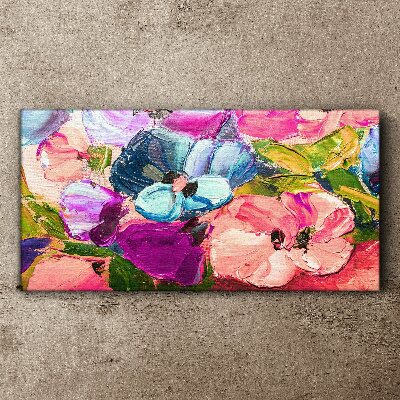 A floral riot of colors Canvas print