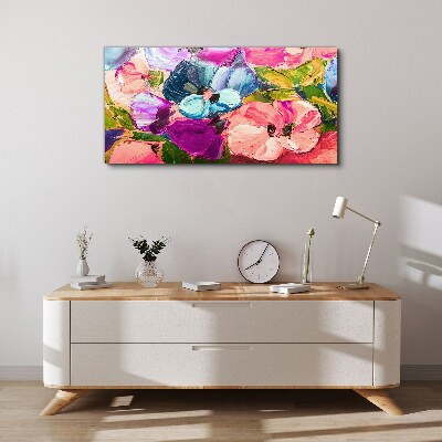 A floral riot of colors Canvas print