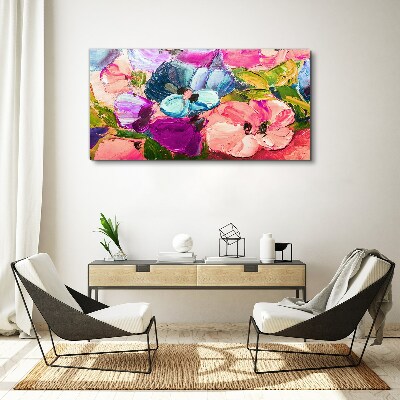 A floral riot of colors Canvas print