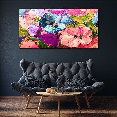 A floral riot of colors Canvas print