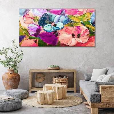 A floral riot of colors Canvas print