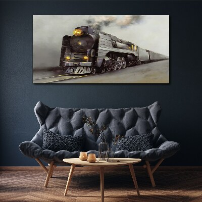 A steam locomotive on its way to the past Canvas Wall art