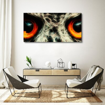 Eyes of Fire and Mystery Canvas print
