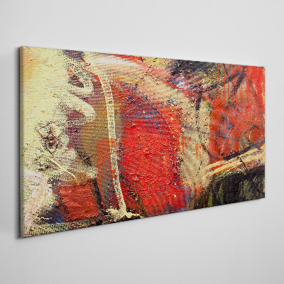 Abstract landscape with intense colors Canvas print