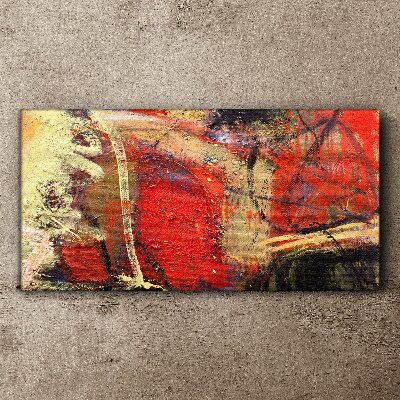 Abstract landscape with intense colors Canvas print
