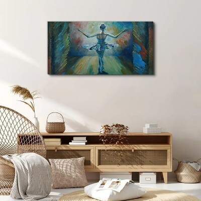 Dancer in a ballet dance Canvas Wall art