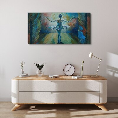 Dancer in a ballet dance Canvas Wall art