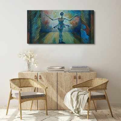 Dancer in a ballet dance Canvas Wall art
