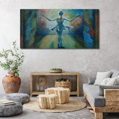 Dancer in a ballet dance Canvas Wall art