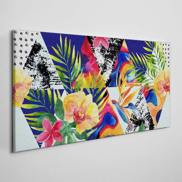 Tropical Mosaic of Colors Canvas print