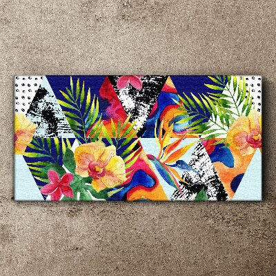 Tropical Mosaic of Colors Canvas print