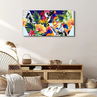 Tropical Mosaic of Colors Canvas print