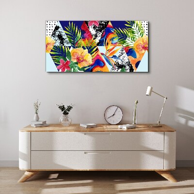 Tropical Mosaic of Colors Canvas print