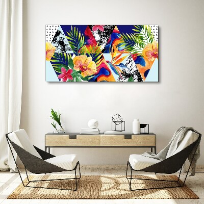 Tropical Mosaic of Colors Canvas print