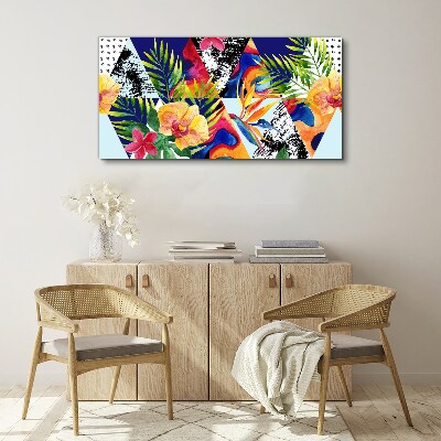 Tropical Mosaic of Colors Canvas print