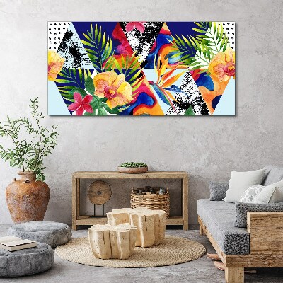 Tropical Mosaic of Colors Canvas print