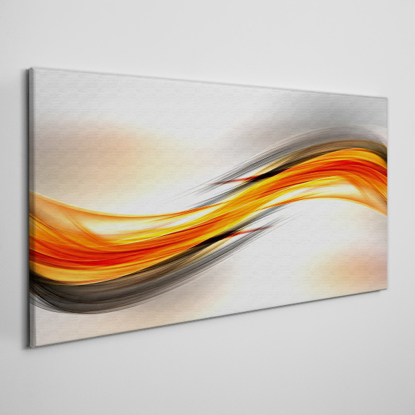 Dynamic color waves Canvas print