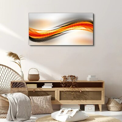Dynamic color waves Canvas print