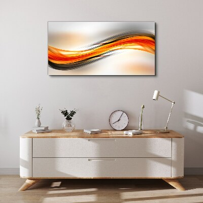 Dynamic color waves Canvas print