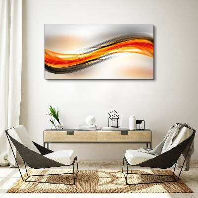 Dynamic color waves Canvas print