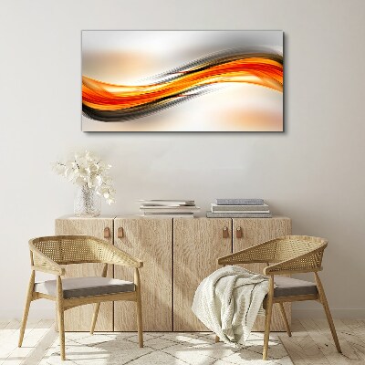 Dynamic color waves Canvas print