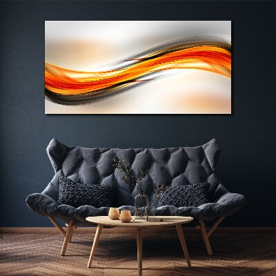 Dynamic color waves Canvas print