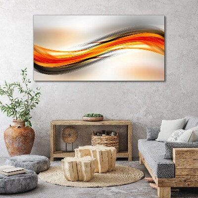 Dynamic color waves Canvas print