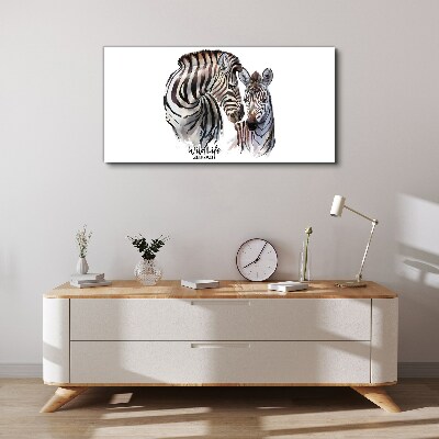 Animal zebra stripes Canvas print