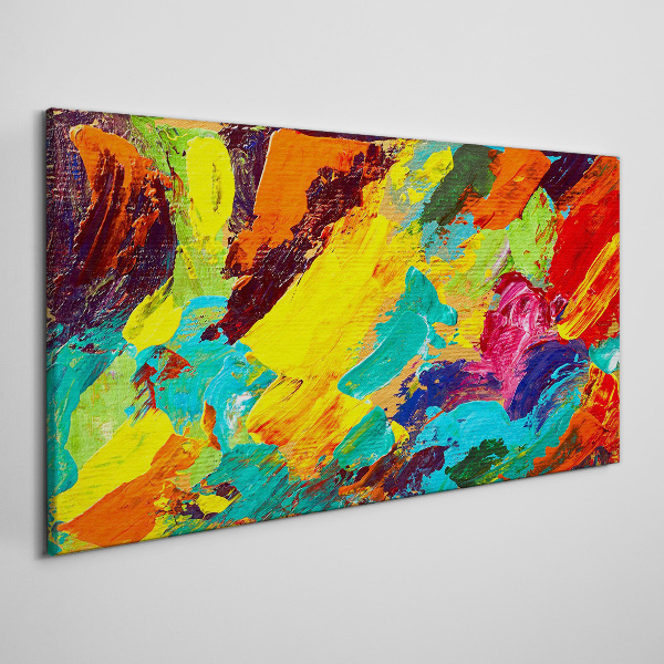 Vivid colors in an abstract dance Canvas print