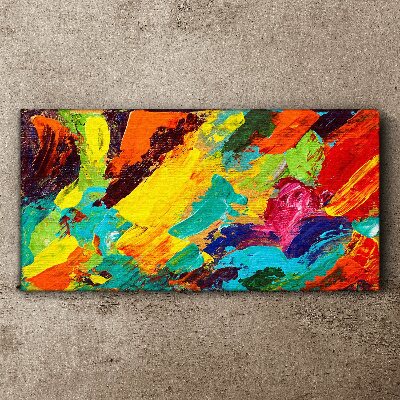 Vivid colors in an abstract dance Canvas print