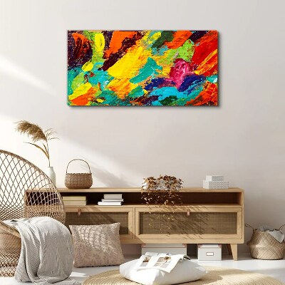 Vivid colors in an abstract dance Canvas print