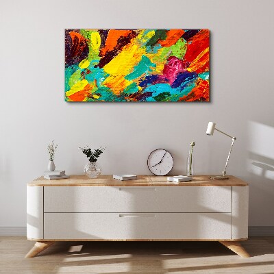 Vivid colors in an abstract dance Canvas print