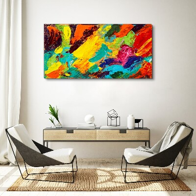 Vivid colors in an abstract dance Canvas print