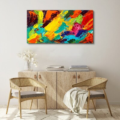 Vivid colors in an abstract dance Canvas print