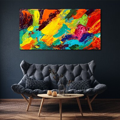 Vivid colors in an abstract dance Canvas print