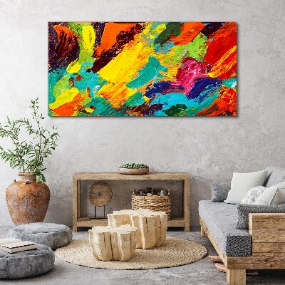 Vivid colors in an abstract dance Canvas print