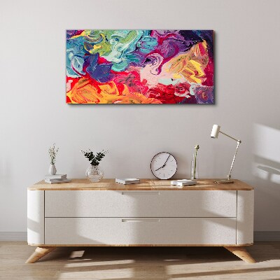 A colorful whirlwind of emotions Canvas print