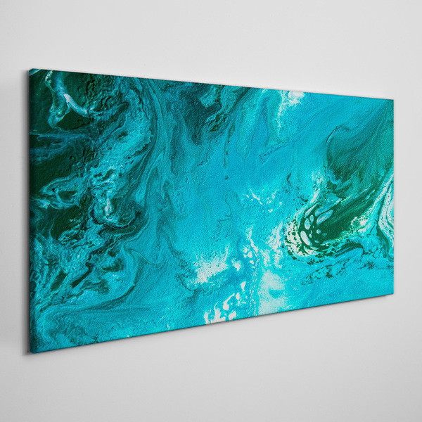 Ocean waves in blue Canvas Wall art