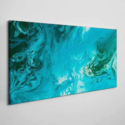 Ocean waves in blue Canvas Wall art