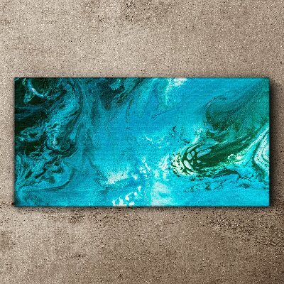 Ocean waves in blue Canvas Wall art