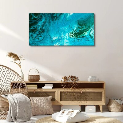 Ocean waves in blue Canvas Wall art
