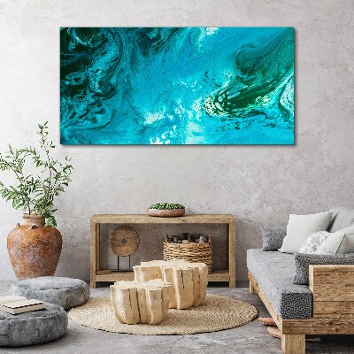Ocean waves in blue Canvas Wall art