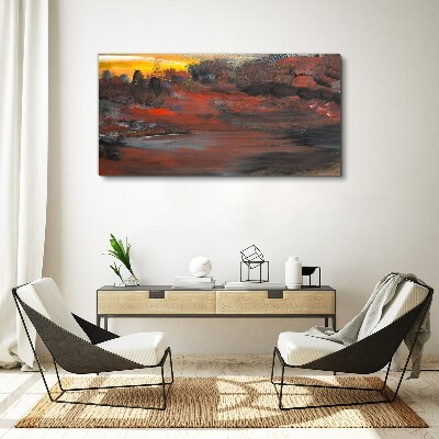 Painting abstraction Canvas print